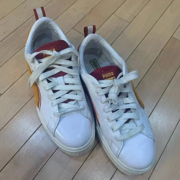 Puma Mayze Heritage Logo Platform  Womens White Sneakers Casual Shoes 9 US - Picture 10 of 10